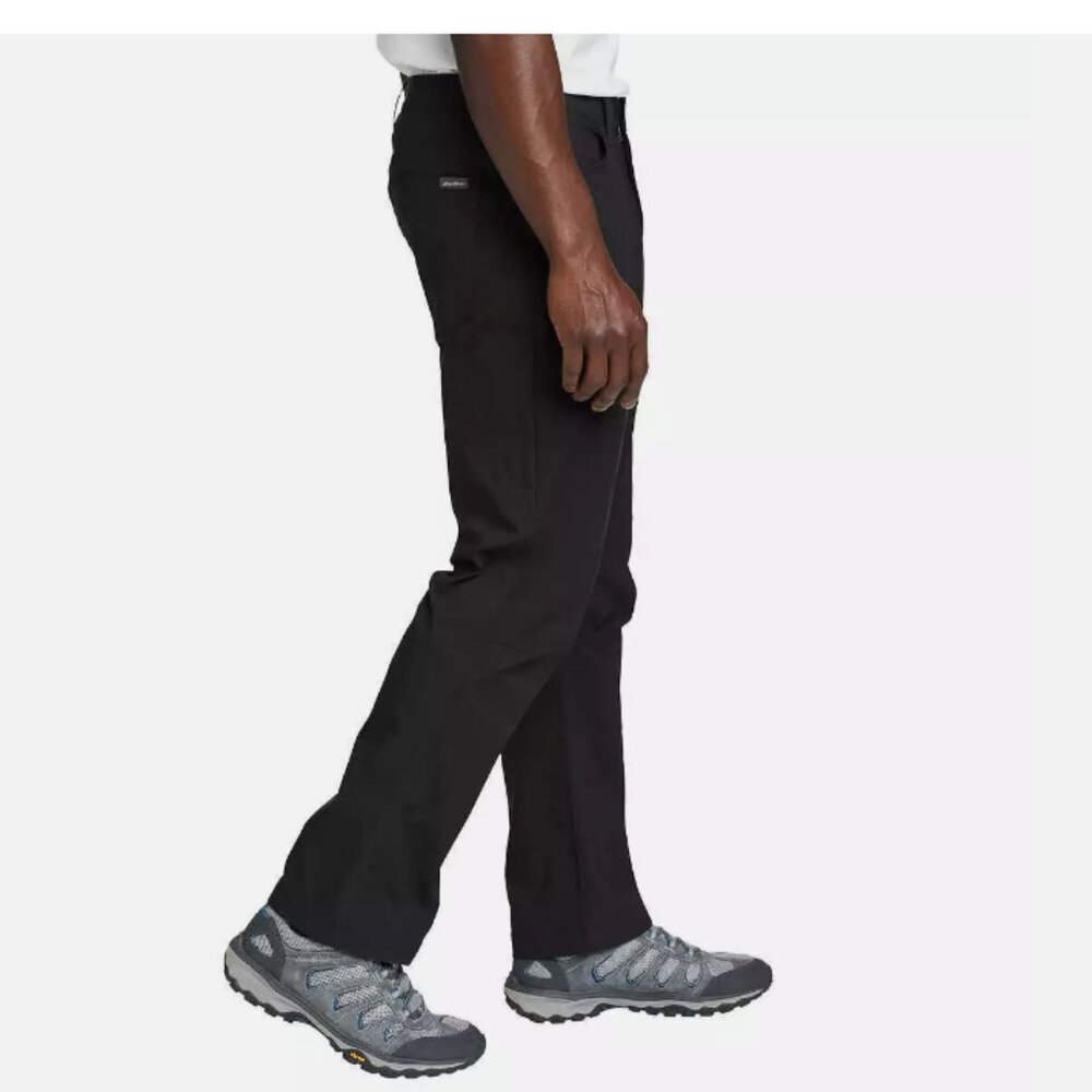 Eddie Bauer Men’s Tech Pant UPF 50+ Water Resistant Black - Picture 3 of 4